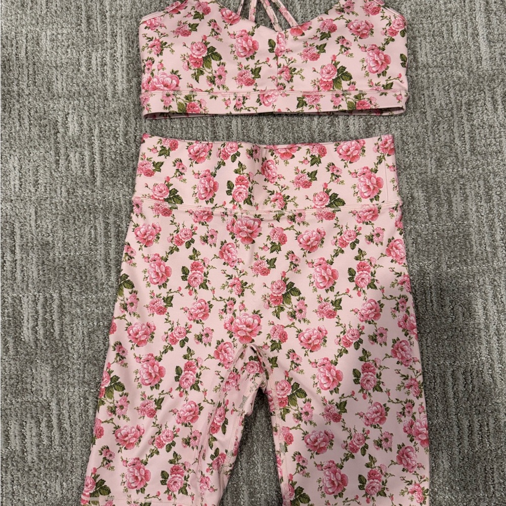 Floral Pink Two-Piece Set - Picture 2 of 4